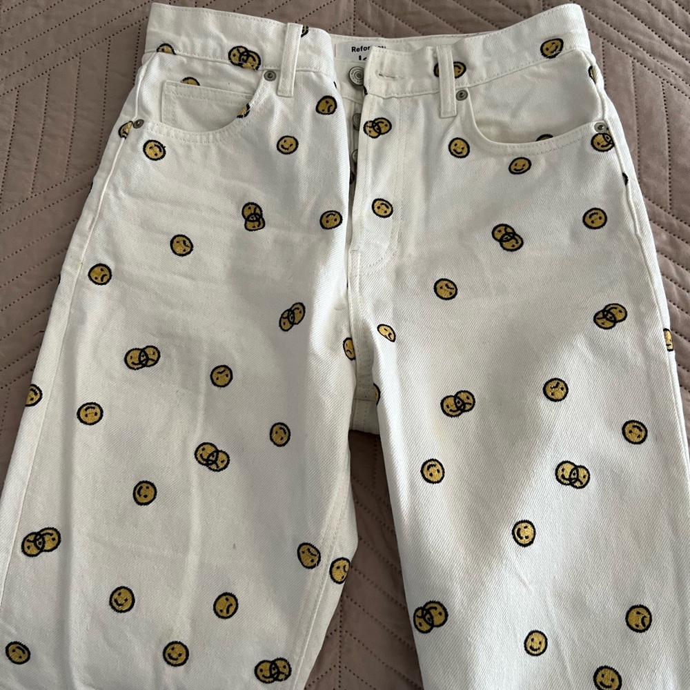 Reformation Smiley Face Jean